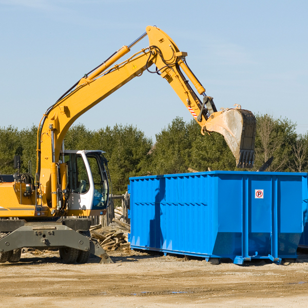 are there any restrictions on where a residential dumpster can be placed in Russellville Alabama